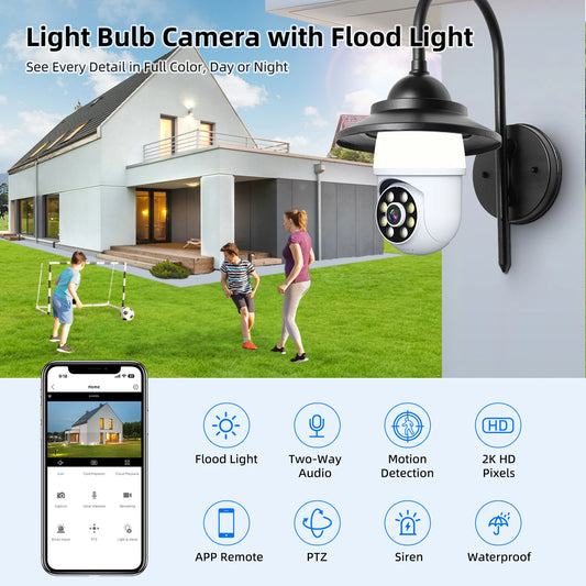 Bulb Camera Wifi Surveillance