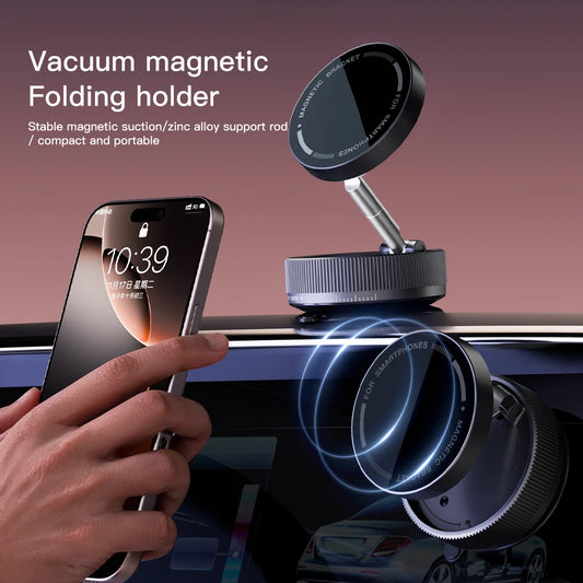 360° Adjustable Vacuum Magnetic Suction Cup Phone Mount
