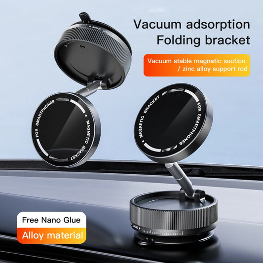360° Adjustable Vacuum Magnetic Suction Cup Phone Mount