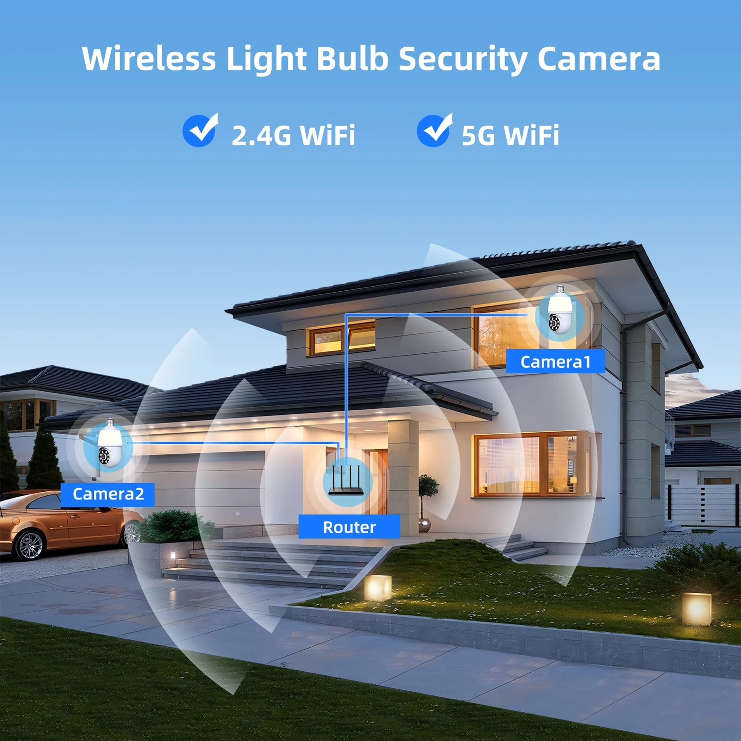 Bulb Camera Wifi Surveillance