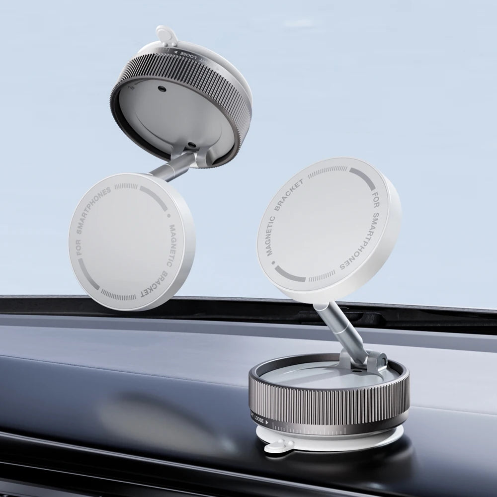360° Adjustable Vacuum Magnetic Suction Cup Phone Mount